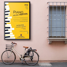 Diseño de cartel para Piano Music Festival.. Un proyecto de Diseño de carteles de javier de la calle hernandez - 19.05.2019