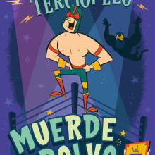 El Enmascarado de Terciopelo "Muerde el Polvo" . Children's Illustration project by Ed Vill - 10.20.2018