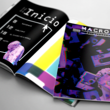 Macross 94 Vaporwave Magazine. Un proyecto de Diseño, Cine, vídeo, televisión, Diseño editorial, Diseño gráfico, Diseño de la información, Diseño de producto, Creatividad y Encuadernación de Ángel Cruz - 20.05.2019