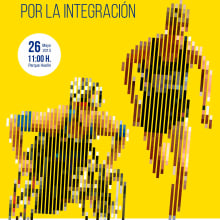 Cartel carrera por la integración. Poster Design project by Daniel Santiago Maldonado - 05.24.2019