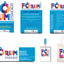 Campaña Forum de Educación. Un proyecto de Diseño gráfico, Diseño de carteles y Diseño de logotipos de Georgina Coma - 24.05.2019