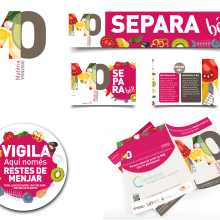 Campaña Materia Organica-reciclaje. Un proyecto de Br, ing e Identidad, Diseño gráfico, Diseño de carteles y Diseño de logotipos de Georgina Coma - 24.05.2019