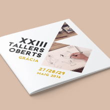XXIII Tallers Oberts Barcelona. Graphic Design, and Logo Design project by Patricia Fernández - 05.15.2017