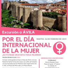 Evento 'Excursión a Ávila por el Día Internacional de la Mujer' - Sevilla la Nueva. Design de cartaz projeto de ALEJANDRO GÁMIR PAZ - 26.02.2019