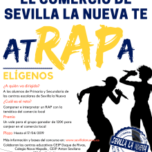 Evento 'Sevilla la Nueva te Atrapa'. Design de cartaz projeto de ALEJANDRO GÁMIR PAZ - 10.05.2019