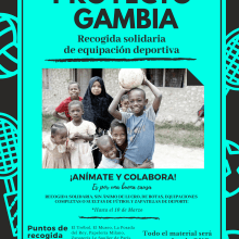 Recogida solidaria 'Proyecto Gambia' - Sevilla la Nueva. Design de cartaz projeto de ALEJANDRO GÁMIR PAZ - 10.03.2019