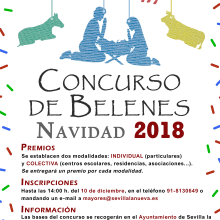 Concurso de Belenes 2018 - Sevilla la Nueva. Poster Design project by ALEJANDRO GÁMIR PAZ - 12.10.2018
