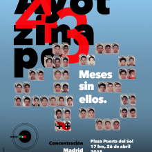 Cartel Ayotzinapa 43. Un proyecto de Diseño de carteles de Jesús Burrola - 10.04.2018