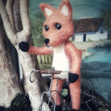 Mi Proyecto del curso: Needle felting: "Un paseo por el campo en bici". Un projet de Artisanat, Conception de jouets , et Créativité de Isabel Uribe Moya - 29.05.2019