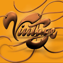 Vintage. 3D, T, pograph, Calligraph, Lettering, and Digital Illustration project by Gustavo Merlo - 05.30.2019