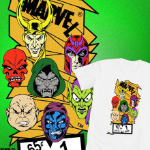 MARVEL VILLAINS T-shirt Proposal DESIGN. Advertising, Character Design, Editorial Design, Graphic Design, Comic, and Concept Art project by Pablo Alcalde - 05.30.2019