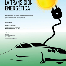 Mi Proyecto del curso: Cartel jornada transición energética. Un proyecto de Diseño de Lourdes Corominas Forcada - 04.06.2019