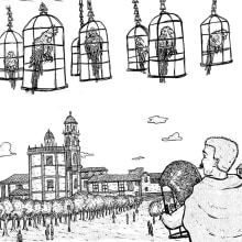 Entintado comic Ravachol. Un proyecto de Cómic, Bocetado, Dibujo a lápiz y Dibujo de Álex Rozados - 06.06.2019