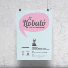 Poster "El Llobató". Traditional illustration, and Graphic Design project by Àngels Pinyol - 06.10.2019