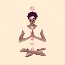 International Yoga Day | Illustration Ein Projekt aus dem Bereich Traditionelle Illustration, Mode und Digitale Illustration von Guillermo Escribano - 21.06.2019