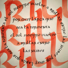 Tipografía Unciales (a mano alzada) . Graphic Design, T, and pograph project by Ileana Zambelli Romano - 06.22.2019