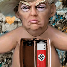 Donald Trump Parodia. Traditional illustration, Street Art, and Digital Illustration project by pandorco - 06.26.2019
