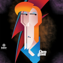 David Bowie. Ilustração digital projeto de knife555 - 26.06.2019