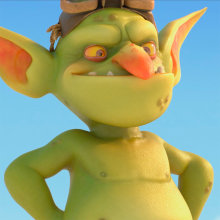 Goblin para Ubisoft "Cinemática 1". 3D, Animação 3D, Modelagem 3D, e Design de personagens 3D projeto de Miguel Miranda - 27.06.2019