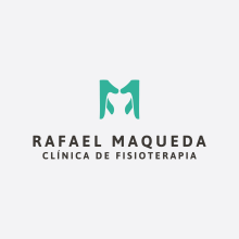 RAFAEL MAQUEDA · CLÍNICA DE FISIOTERAPIA. Design de logotipo projeto de Curro Gavira - 01.07.2019