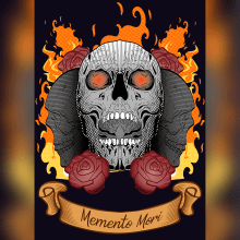 Memento Mori . Un proyecto de Diseño gráfico, Ilustración vectorial e Ilustración digital de Alba Pérez - 01.07.2019