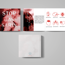 Gas Sarín ( folleto informativo). Advertising, Graphic Design, Vector Illustration, Icon Design, and Creativit project by Diana Paullet Chumpitaz - 07.03.2019