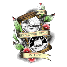 10 años - Colección Revolution Store. Ilustração tradicional, Ilustração vetorial, Design de moda e Ilustração têxtil projeto de Diego jkr - 04.07.2019