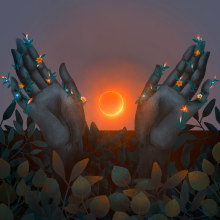 Eclipse. Un proyecto de Ilustración tradicional de Valeria Araya - 07.07.2019