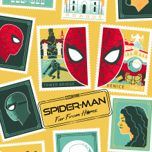 Spider-Man Far From Home. Traditional illustration, Vector Illustration, and Poster Design project by Salmorejo studio - 07.10.2019