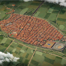 Pompeya antes de la erupción. Un progetto di 3D, Infografica e Illustrazione digitale di Román García Mora - 15.02.2019
