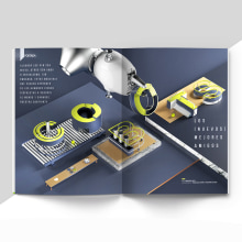 Tec Review Magazine. Un proyecto de Ilustración tradicional, 3D, Dirección de arte y Diseño industrial de Francisco Cortés - 01.05.2019
