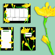 Mi Proyecto del curso: Ilustración botánica con acuarela. Design de produtos, Retoque fotográfico, Estampagem, e Desenho artístico projeto de Vero DS - 16.07.2019