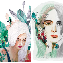 Emma, One day. Mi Proyecto del curso retrato ilustrado en acuarela.. Traditional illustration project by Ana Isabel Castro - 05.27.2019