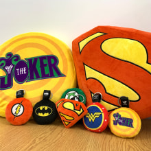 DC Comics characters pillows. Design, Graphic Design, Packaging, and Product Design project by Alejandro Fraguas - 07.18.2019