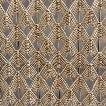"Campos de Trigo" Pieza de arte textil en yute con técnica de macrame . Un proyecto de Diseño de interiores de Mariella Motilla - 19.07.2019