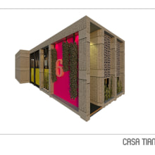 CASA TIANGUIS Nº 6 LAVAPIÉS ( MADRID). 3D, Arquitetura, Culinária, Design e fabricação de móveis, Arquitetura de interiores, Animação 3D, e Decoração de interiores projeto de Ro Garcia - 25.07.2019