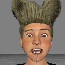 Mi Proyecto del curso: Rigging: articulación facial de un personaje 3D. 3D Animation project by Isaac Rodriguez Hernandez - 07.26.2019