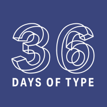 36 Days of Type 2018. Free font. Un proyecto de Tipografía de BlueTypo - 19.01.2020