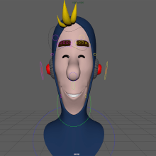 My project in Rigging: Facial Articulation of a 3D Character course. Un proyecto de Rigging de Lavinia Bellizio - 29.07.2019