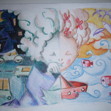 plegaria para un niño dormido. Un proyecto de Ilustración tradicional, Bellas Artes e Ilustración infantil de Lolo Limon - 29.07.2019