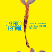 Cine Food Festival - Diseño de Cartel. Advertising, Fine Arts, Graphic Design, and Poster Design project by Marta Fernández - 09.23.2018