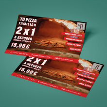 Flyer Restaurante Pizzería. Design, Br, ing e Identidade, Design gráfico, Marketing, e Design de cartaz projeto de Mihaela Muntean - 03.05.2019