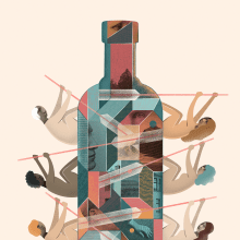 Ilustración "Absolut". Digital Illustration project by Marisa Maestre - 06.07.2019