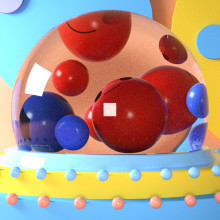 Esfera de esferas. Motion Graphics, 3D, and 3D Animation project by Edson Chávez López - 08.06.2019