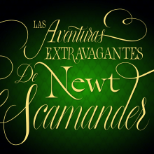 Las Aventuras Extravagantes de Newt Scamander. Design gráfico, Tipografia, e Lettering projeto de Rafael Jordán Oliver - 09.08.2019