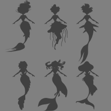 Sirena para #Mermay. Design de personagens, e Animação 2D projeto de Luis Zúñiga - 14.08.2019
