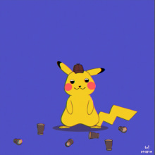 Detective Pikachu. Animação 2D projeto de Luis Zúñiga - 15.08.2019