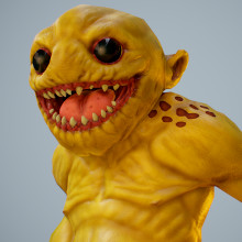Monster. Een project van 3D, Game design, Karakteranimatie, 3D-animatie,  3D-modellering, Videogames y 3D-karakterontwerp van Andres Rendón - 16.06.2019