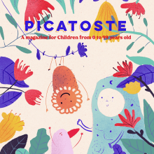 Picatoste (magazine). Traditional illustration project by Lana Corujo - 08.23.2019