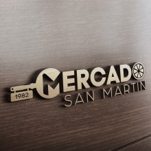 Creación Logotipo y Branding Mercado San Martin. Un proyecto de Br, ing e Identidad, Creatividad y Diseño de logotipos de Juan Francisco Sabatino Pico - 05.08.2019